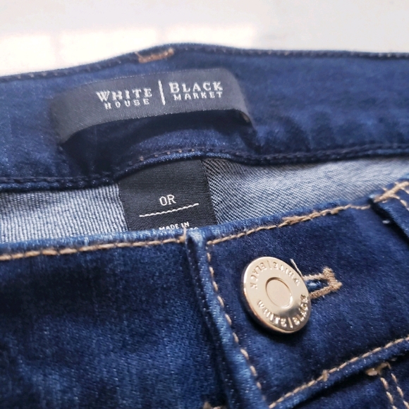 White House Black Market Blue Skinny Jeans Size 0R - Picture 6 of 7